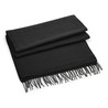 Scarf - MOD. B500:Black, 100% acrylic, 186 x 47 cm